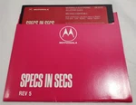 1-MOTOROLA Specs Secs 1988 Integrated Circuits Data Disk 5.25" Floppy Dos. Fixed Price $5.00.