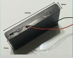 Pcs New 8 Aa 2A Cells Battery 12V Clip Holder Box Case With Switch Black. Fixed Price $7.25.