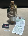 New No Box- Dresser Safety Valve 3/4X1 1543E-21 Br 45PSI, 568LBS/HR Steam. Fixed Price $150.00.