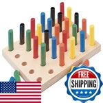 Sammons Preston 61507 Pegboard Round Pegs Basic Multicolored Pack Of 30. Fixed Price $78.05.