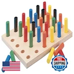 Sammons Preston 61507 Pegboard Round Pegs Basic Multicolored Pack Of 30. Fixed Price $71.47.