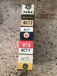 New Nos Boxed Sleeve Of 5 Ge/rca 8ET7 Radio Vacuum Tubes. Fixed Price $7.49.