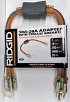 Ridgid 2FT 30A-20A 10 Gauge Adapter With Circuit Breaker. Fixed Price $20.00.