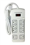 Monster Power Essentials White Surge Protector For Hdtv, Game, Office - 8 Outlet. Fixed Price $15.99.