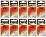 100 Pcs Energizer A76 Alkakine Coin 1.5V Batteries Single Pack LR44 357 Exp 2021. Fixed Price $101.09.