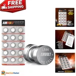 Pack Of 15 Alkaline LR44 Batteries - Ideal For Watches & Small Devices. Fixed Price $32.89.