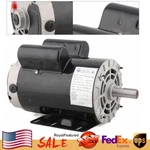 Hp Air Compressor Duty Electric Motor Single Phase 60HZ Shaft 3450RPM Device. Fixed Price $220.15.