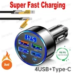 6IN1 Usb Car Charger Dual Pd Fast Voltage Display Iphone Samsung. Fixed Price $10.99.