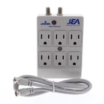 Leviton 4400-PC Gray Surge Protector 6-OUTLET Receptacle Adapter W/ Coaxial Catv. Fixed Price $15.19.