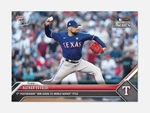 World Series 2023 Nathan Eovaldi Mlb Texas Rangers Postseason Win Topps Now 1071. Fixed Price $39.00.