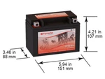 Power Sonic PTX9-BS 120CCA Battery (replacement) By Sigmastek. Fixed Price $28.99.