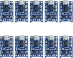 10PCS TP4056 Micro Usb 5V 18650 Lithium Battery Charging Dual Protection DW01A. Fixed Price $6.98.