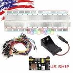 MB-102 830 Breadboard & Battery Holder 65PCS Jump Cable Wires Power Supply. Fixed Price $8.99.