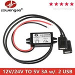 Car Power Converter 12V/24V 5V Usb-c Voltage Regulator Adapter With Protectio. Fixed Price $17.95.