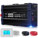 4000W Pure Sine Wave Inverter,peak Power 8000W 12V Dc To Ac 110V120V,REMOTE C.... Fixed Price $379.20.