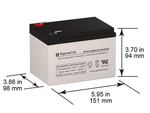 Zoro 2UKH3 Sla 12V 12AH F2 Battery (replacement). Fixed Price $27.99.