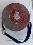 Champion Sports Fiberglass Measuring Tape With Closed Reel Casing. Fixed Price $30.00.