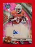 2024 Bowman's Best - Cj Baxter Pink Lava Auto /100 Texas Longhorns Bookend. Fixed Price $14.29.