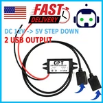 Dc-dc 12V Usb 5V 3A Converter Regulator Step Down For Car Gps Smartphone. Fixed Price $7.95.