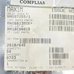 50 Pcs Maxim MAX6613MXK-T Temp Sensor Low-voltage Analog SC70 07+. Fixed Price $44.00.