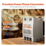 3 Phase - 2HP 7A 220V Single To Converter, Input/o. Fixed Price $95.63.