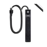 Ge 6-OUTLET Power Strip, Ft Extension Cord, Heavy Duty Plug, Grounded, Inte.... Fixed Price $23.09.