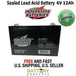 Hubbell 93018409 Replacement Interstate Battery 6V 12AH F1. Fixed Price $37.99.