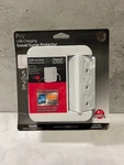 New 5-OUTLET 2-USB Wall Tap Surge Protector Swivel Outlets 2.4A Charger White. Fixed Price $10.00.