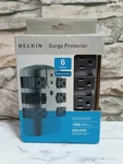 Belkin 6-OUTLET Pivot-plug Surge Protector. Fixed Price $25.49.