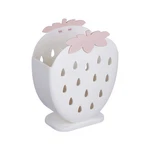 Akoak 1 Pack Strawberry Chopsticks Stand, Cutlery Storage Box, Creamy White. Fixed Price $22.99.