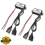 2-PACK Dc 12V 20V To 5V 3A Usb, Aideepen Female Converter Adapter Buck.... Fixed Price $20.00.