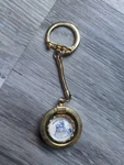 Vintage Apollo 1969 Moon Landing Key Chain Goldtone Pictures Of Astronauts Obo. Fixed Price $19.99.