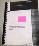 Hewlett Packard Hp 11982A Lightwave Conveter & 83810A Signal Analyzer Manual. Fixed Price $125.00.