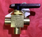 Swagelok B-45XF8 Three Way Brass Ball Valve 1/2" Fnpt. Fixed Price $250.71.