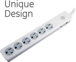 Nib Surge Protector 2FT Cord General Electric 6-PROTECTED Outlet Indoor Ac. Fixed Price $9.90.