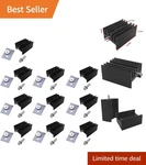 10-PIECE TO-220 Black Heatsink Set For Voltage Regulators & Mosfets. Fixed Price $16.19.