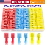 500PC Female Insulated Spade Terminal Crimp Quick Disconnect Wire Connector. Fixed Price $45.99.