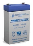 Power-sonic PS-632 Battery 6V 3.5AH. Fixed Price $24.95.