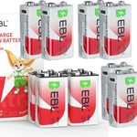 Ebl Volt Li-ion Usb Rechargeable Batteries 5400MWH Lithium Battery Lot. Fixed Price $100.29.