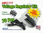 AMS1117 Voltage Regulator Kit - 1.2V 1.5V 1.8V 2.5V 3.3V 5.0V Adj 70PCS. Fixed Price $7.95.