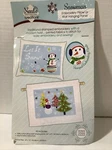 Needle Creations Kit Snowman Embroidery Pillow Wall Hanging Fabric Panel Sew Diy. Fixed Price $7.20.