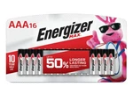 Energizer Max Alkaline Aaa Batteries - Pack Of 16. Fixed Price $30.00.