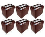 (set Of 6) Trojan T-105 6V 225AH Deep Cycle Battery Hydrolink Compatible. Fixed Price $1699.99.