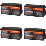 1/2/4PACK 24V 100AH LIFEPO4 Battery Bms Deep Cycle 2560WH For Rv Solar Camping. Fixed Price $1175.00.