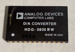 Analog Devices HDG-0805BW Ceramic Chip D/a Converter 24 Pin Dip Gold Plated. Fixed Price $12.95.