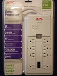 Apc P8GT Surge Protector 8-OUTLET 6 Ft Cord 120V. Fixed Price $30.00.