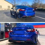 For 15-18 Lexus RC300 RC350 F-sport Gloss Black Rear Bumper Diffuser Lip W/light. Fixed Price $165.99.