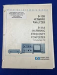 Manual Hp 8410B Network Analyzer 8411A Harmonic Frequency Converter 08410-90521. Fixed Price $22.49.