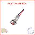 Uxcell Signal Indicator Lights Ac/dc 12V-24V 8MM Panel Mount Red Led Waterproof. Fixed Price $9.39.