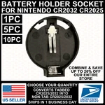 CR2032/CR2025 Round Button Coin Cell Battery Socket Holder Case 3V Pcb Mount. Fixed Price $5.99.